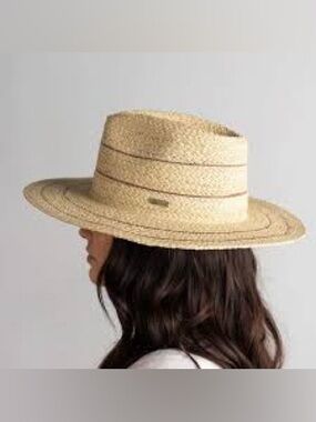 Gigi Pip Straw Panama Hat - Natural Straw